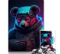 Jigsaw Puzzles for Adults 1000 Piece Mechanical Bear Puzzles for Adults,Challenging Game for Is Ideal As A Gift for The Whole Family (size 38x26cm)