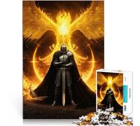 Jigsaw Puzzles for Adults 1000 Piece Medieval Knight Made of cardboard for age 14 years and over Work of art Difficult Hard Gifts for Women Men 。size：26x38cm/10.24x14.96inch