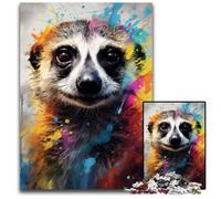 Jigsaw Puzzles for Adults 1000 Piece Meerkat Colorful Challenging Puzzles Home Activity for Holidays Birthdays And Family Game Nights 1000 PCS(75x50cm)