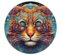 Jigsaw Puzzles for Adults 1000 Piece Meerkat Graffiti Painting Cardboard Puzzles Ideal for And Family Fun for Holidays,Birthdays 67.5x67.5cm