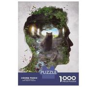 Jigsaw Puzzles for Adults 1000 Piece Meeting The Bear King Puzzles for Adults Hands-on Game Stress Reliever Stress Reduction Gifts 52x38cm/1000pcs