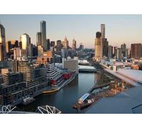 Jigsaw Puzzles For Adults 1000 Piece MELBOURNE AUSTRALIA SKYLINE GLOSSY Wooden Puzzles BANNER view aerial A243 Challenging Puzzles for Friends Family Wall Decor