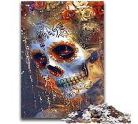 Jigsaw Puzzles for Adults 1000 Piece Mexican Style Skull Puzzles for Teenagers,Educational Toy Funny Family Games Unique Home Decor (75x50cm)