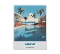 Jigsaw Puzzles for Adults 1000 Piece,Miami Florida,Difficult Puzzle Perfect Educational Gift for Boys And Girls(38x26cm)-A94