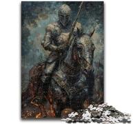 Jigsaw Puzzles for Adults 1000 Piece Mighty Medieval Knight Teenager Jigsaw,Relax Games Is Ideal As A Gift for The Whole Family (50x75cm)