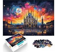 Jigsaw Puzzles for Adults 1000 Piece Milan Cathedral Game Toys 26x38cm is ideal as gifts for the whole family