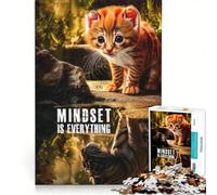Jigsaw Puzzles for Adults 1000 Piece Mindset Is Everything Fun Games Hand Speed Race Artists Collection Fine Art 50x75cm