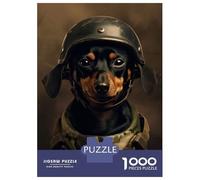 Jigsaw Puzzles for Adults 1000 Piece Miniature Pinscher Soldier Adult Puzzles Toy Wall Decor Wall Decoration Deal As Gifts for The Whole Family 38x26cm/1000pcs