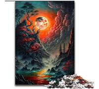 Jigsaw Puzzles for Adults 1000 Piece Misty Lunar Eclipse Difficult Puzzles for Adults size 50x75cm Perfect for Teenagers & Collectors, Ideal Home Decor & Travel Gift