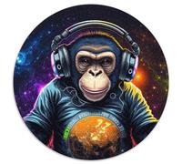 Jigsaw Puzzles for Adults 1000 Piece Monkey Dj Jigsaw Puzzles for Adults Making It A Great Gift for Family Fun (67.5x67.5cm)