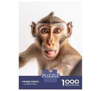 Jigsaw Puzzles for Adults 1000 Piece Monkey Selfie Puzzle for Adults Brain Teaser Game Enhance Memory Fun at Home Activities, 70x50cm/1000pcs