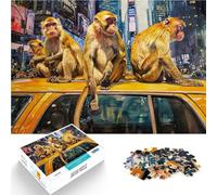 Jigsaw Puzzles for Adults 1000 Piece Monkeys of Manhattan Intellektuelles Spiel Geschenke für Freunde und Familie52x38cm