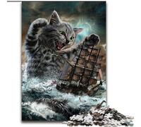 Jigsaw Puzzles for Adults 1000 Piece Monster Titan Cat Kraken Puzzles for Adults Making It A Great Gift for Family Fun (Size 50x75cm)