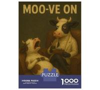 Jigsaw Puzzles for Adults 1000 Piece Moo-ve On Therapy Puzzles for Adults Relaxing Games A Work of Art Fun Activities at Home 70x50cm/1000pcs