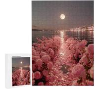 Jigsaw Puzzles for Adults 1000 Piece Moon Flower, 1000 Piece Jigsaw Puzzles for Adults, Educational Game jigsaw puzzle 30 x 20 inches Suitable for Decompression and Room Wall Decor Gifts PjY713 4-8