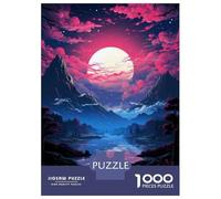 Jigsaw Puzzles for Adults 1000 Piece Moonlit Mountain Path Jigsaw Puzzle Fun Games Birthday Present Unique Birthday And Xmas Gifts 52x38cm/1000pcs