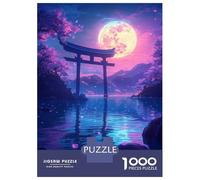 Jigsaw Puzzles for Adults 1000 Piece Moonlit Sakura Pathway Puzzles for Adults Hands-on Game Stress Reliever Stress Reduction Gifts 70x50cm/1000pcs