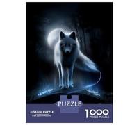 Jigsaw Puzzles for Adults 1000 Piece Moonveil Fox - Spirit Guide of The Hidden Bridge Puzzle for Adults Brain Teaser Game Enhance Memory Fun at Home Activities, 38x26cm/1000pcs