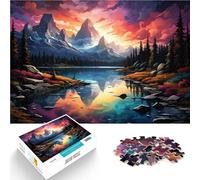 Jigsaw Puzzles for Adults 1000 Piece Moraine Lake Challenging Game Gifts 26x38cm Educational Game for Birthday Chrismas