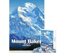 Jigsaw Puzzles for Adults 1000 Piece Mount Baker Landscape DIY Toys Funny Gift Educational Game Suitable for Desktop Decoration Size 38x52cm