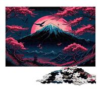 Jigsaw Puzzles for Adults 1000 Piece Mount Fuji Jigsaw Puzzles Colorful Home Decor & Interactive Family Game, 26X38CM/10.23x14.96inch