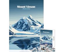 Jigsaw Puzzles for Adults 1000 Piece Mount Vinson Antarctica Adult Jigsaw Puzzles Family Activities Challenging To Complete for Is Ideal As A Gifts (50x75cm)