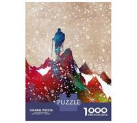 Jigsaw Puzzles for Adults 1000 Piece Mountaineer Sport Art Puzzles for Adults Relax Games Pattern Assembly Christmas Birthday Gifts 70x50cm/1000pcs
