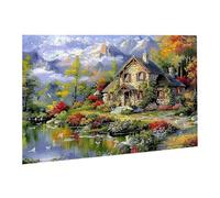 Jigsaw Puzzles for Adults 1000 Piece Mountains And Waters Jigsaw Puzzle-Colourful, Challenging Game/Brainteasing Adult Jigsaws, The Whole 3D Jigsaw Gifts for Women Beautiful Decoration-Scenery fr0-490