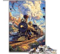 Jigsaw Puzzles for Adults 1000 Piece Moving Train, Analysis And Logic with Fully Interlocking Randomly Shaped Pieces for And Age 14 Years Up 50x75cm