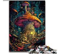 Jigsaw Puzzles for Adults, 1000 Piece Mushroom Forest Kingdom Puzzle Brain-Challenging DIY Decorative Game, Family Interactive Toy (size : 26x38cm)