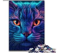 Jigsaw Puzzles for Adults 1000 Piece Mysterious Cat Jigsaw Puzzles for Adults size 26x38cm Perfect for Halloween, Christmas, Birthday Gift