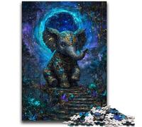 Jigsaw Puzzles for Adults 1000 Piece Mysterious Elephant Educational Games Educational Game for Birthday, Chrismas for And Age 14 26x38cm