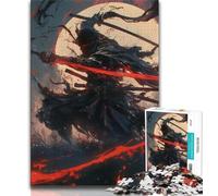 Jigsaw Puzzles for Adults 1000 Piece Mysterious Ninja Samurai Teenager Jigsaw,family Fun Games Is Ideal As A Gift for The Whole Family 75x50cm