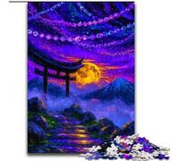 Jigsaw Puzzles for Adults 1000 Piece Mysterious Torii Gate Puzzle for Family Fun Perfect for Holidays, Interactive Game Nights (size 26x38cm)