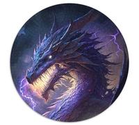 Jigsaw Puzzles for Adults, 1000 Piece Mystery Cosmic Dragon Cardboard Jigsaw Puzzles Skill Level Beginner, Great for Birthday 67.5x67.5cm