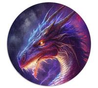 Jigsaw Puzzles for Adults, 1000 Piece Mystery Cosmic Dragon Cardboard Jigsaw Puzzles Skill Level Beginner, Great for Birthday 67.5x67.5cm