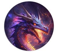 Jigsaw Puzzles for Adults 1000 Piece Mystery Cosmic Dragon Challenging Puzzles Family Interactive Game, Ideal for Teenagers, Brain Teaser Gift 67.5x67.5cm