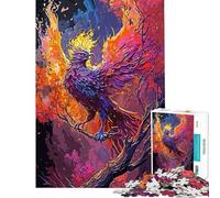 Jigsaw Puzzles for Adults 1000 Piece Mystic Phoenix Adult Jigsaw Puzzles Family Activities Challenging To Complete for Is Ideal As A Gifts (Size 38x26cm)