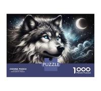 Jigsaw Puzzles for Adults 1000 Piece Mystic Wolf Spirit Puzzles for Adults Relaxing Games A Work of Art Fun Activities at Home 38x26cm/1000pcs