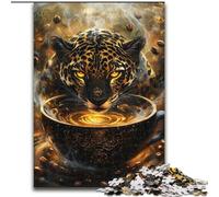 Jigsaw Puzzles for Adults 1000 Piece Mystical Jaguar Spirit, for And 14 Years And over for Educational Game Challenge Toy Gift for Birthdays (Size 50x75cm)