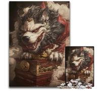 Jigsaw Puzzles for Adults 1000 Piece Mythical Wolf Guardian14 paper Jigsaw Puzzles for Adults Educational Toy for Teenagers Home Office Decor 1000 PCS(38x26cm)