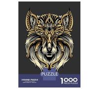 Jigsaw Puzzles for Adults 1000 Piece Mythical Wolf Teenager Puzzles Hands-on Game Home Decoration Christmas Birthday Gifts 38x26cm/1000pcs