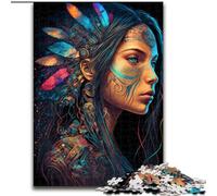 Jigsaw Puzzles for Adults 1000 Piece Native American Princess Puzzles for Adults size 26x38cm Colorful Home Decor & Interactive Family Game