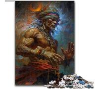 Jigsaw Puzzles for Adults 1000 Piece Native American Shaman Jigsaw Puzzles size 50x75cm Family Activity, Brain Teaser, Home Decor