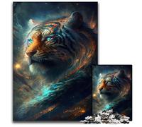 Jigsaw Puzzles for Adults 1000 Piece Nebula Tiger Wooden Jigsaw Puzzles for Adults Perfect for Christmas, Halloween, Easter, New Year 50x75CM/19.68x29.52inch