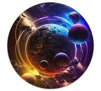 Jigsaw Puzzles for Adults, 1000 Piece Neon Cosmic Voyage Jigsaw Puzzles Challenging Brain Teaser for Teenagers, Family Game Night Fun (67.5x67.5cm)