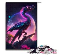 Jigsaw Puzzles for Adults 1000 Piece Neon Fairytale Dinosaur Wooden Puzzle Learning Educational Toys Family Games 75x50cm