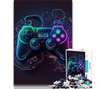 Jigsaw Puzzles for Adults 1000 Piece Neon Game Teenager Jigsaw,Challenging Game Toys Wall Decoration Unique Birthday And Xmas Gifts (size 75x50cm)