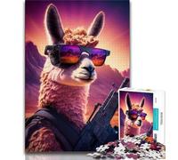 Jigsaw Puzzles for Adults 1000 Piece Neon Nights Sharpshooter Puzzles for Adults,Challenging Game for Is Ideal As A Gift for The Whole Family (size 38x26cm)