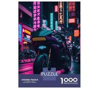 Jigsaw Puzzles for Adults 1000 Piece Neon Ride Tokyo Drift Puzzles for Adults Hands-on Game Stress Reliever Stress Reduction Gifts 70x50cm/1000pcs